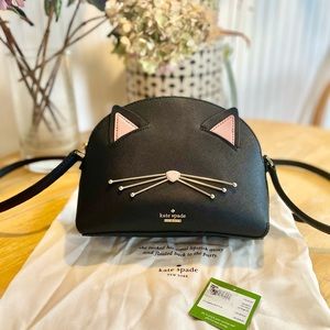 Kate Spade crossbody cat kitty purse bag cats meow